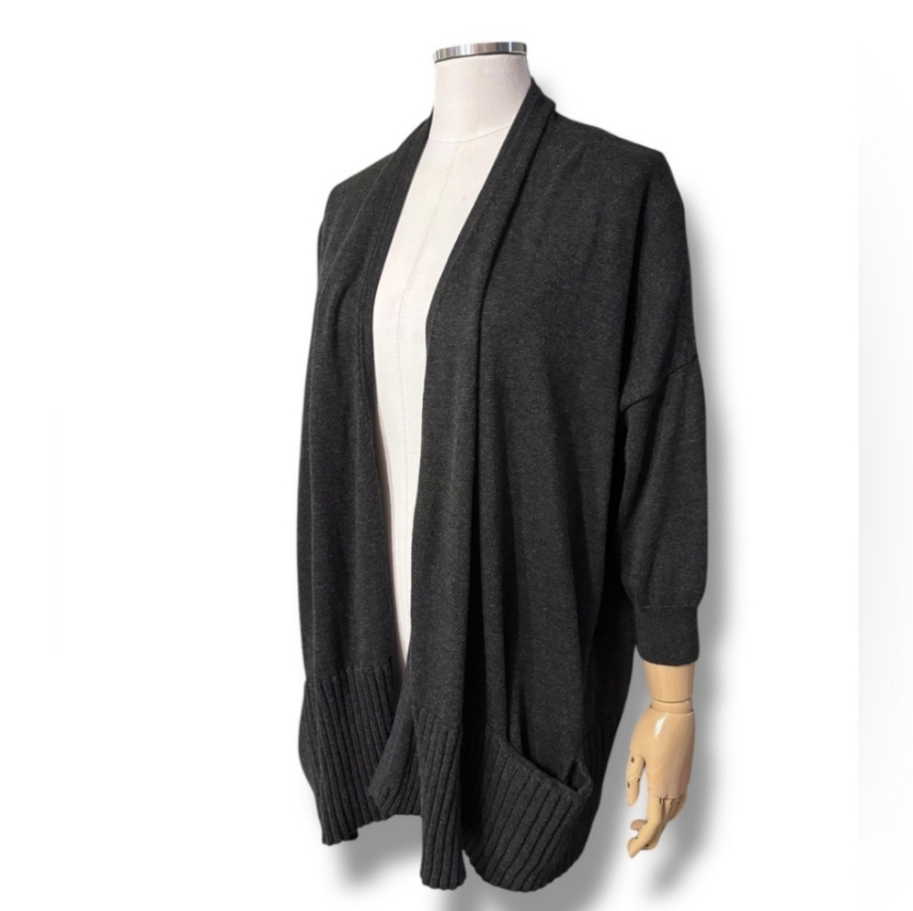 MICHAEL MICHAEL KORS Charcoal Grey Cocoon Style Cardigan